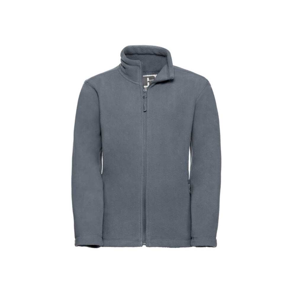 Russell (7-8 Years, Convoy Grey) Childrens/Kids Fleece Jacket