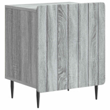 vidaXL Bedside Cabinet Grey Sonoma 43 x 34.5 x 52 cm Engineered Wood