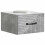 VidaXL vidaXL Wall-Mounted Bedside Cabinet with Drawer 2 pcs Concrete Grey 2