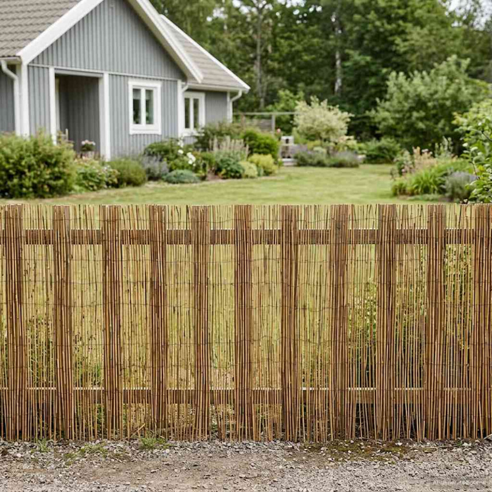 Vidaxl Garden Fence Carbonized 500 X 90 Cm Reed 8721451009917