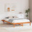 VidaXL vidaXL Bed Frame Wax Brown 140 x 200 cm Solid Pine Wood 1