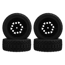 Juego de Ruedas Hexagonales de 12 mm con Insertos de Espuma para Camión RC Short Course 1/10 Compatible con Slash 2WD