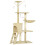 PawHut 134cm Multi-Level Cat Tree – Beige 1