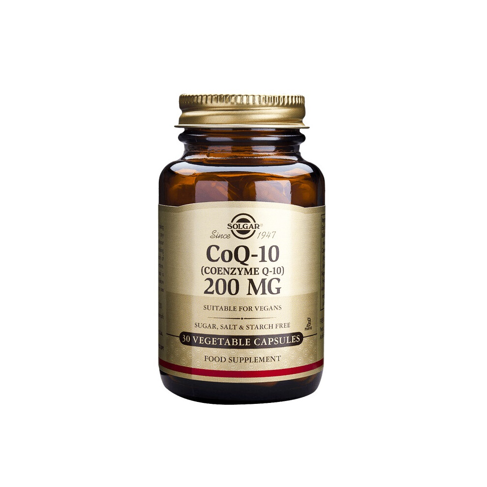 Solgar CoQ-10 Coenzyme Q-10 200mg 30 Capsules CoQ10 Heart Health Energy - Image 13