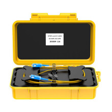 Fiber Optic OTDR Launch Cable Box Dead Zone Eliminator Fiber Rings Fiber Optic OTDR Launch Cable Box 2km SC/UPC-SC/UPC
