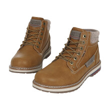 (10 UK, Honey) Route 21 Mens 6 Eyelet Ankle Boot