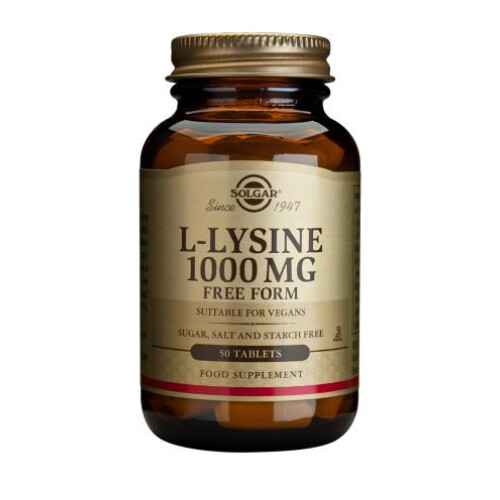 Solgar Solgar L-Lysine 1000 mg Tablets, 50