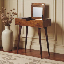 Mini Foldable Vanity with Mirror, 35*70*78cm