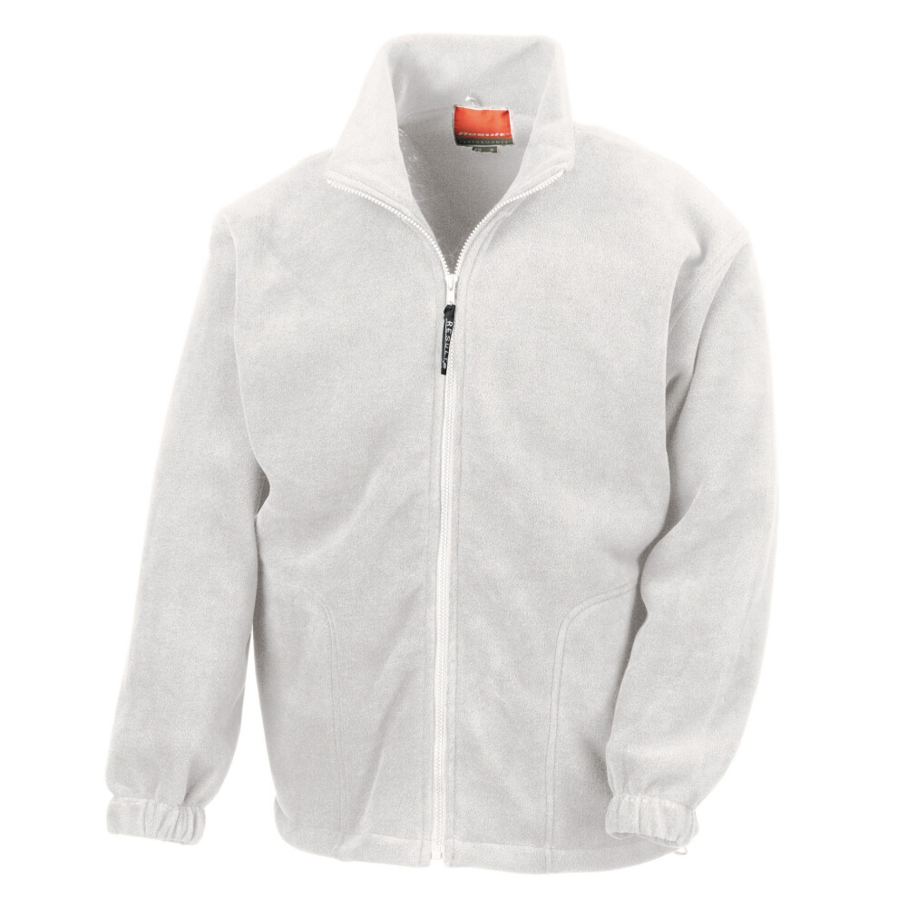 Result (Xl, White) Unisex Adult Polartherm Fleece Jacket