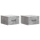 VidaXL vidaXL Wall-Mounted Bedside Cabinet with Drawer 2 pcs Concrete Grey 1