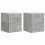 VidaXL vidaXL Wall-Mounted Bedside Cabinet with Drawer 2 pcs Concrete Grey 1