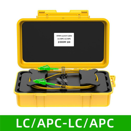 Fiber Optic OTDR Launch Cable Box Fiber Optic Ring OTDR Transmitting Cable Box Dead Spot Eliminator 2000M LC/APC-LC/APC 1