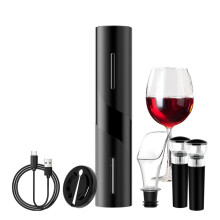 Electric Wine Opener: Automatic Wine Bottle Opener with Foil Cutter, Wine Pourer, Vacuum Stopper,for Home Kitchen Bar
