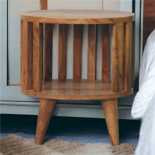 Solid Wood Ariella Open Shelf Bedside, 26*36*40cm