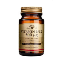 Solgar Vitamin B12 500 ug Vegetable Capsules, 50