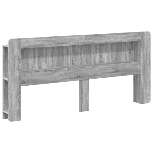 VidaXL vidaXL Headboard Cabinet with Storage Grey Sonoma Engineered Wood 1