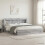 VidaXL vidaXL Headboard Cabinet with Storage Grey Sonoma Engineered Wood 3