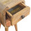 Solid Wood Curved Bedside Table, 20*20*40cm 7