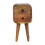 Solid Wood Curved Bedside Table, 20*20*40cm 4