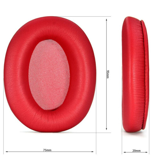 Replacement Ear Pads for  W800BT  Headset Easy Installation, Enhanced Sound Isolation Red 2