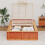 VidaXL vidaXL Bed Frame Wax Brown 90 x 190 cm Solid Pine Wood 4
