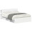VidaXL vidaXL Bed Frame with Storage White 150 x 200 cm Engineered Wood 3