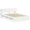 VidaXL vidaXL Bed Frame with Storage White 150 x 200 cm Engineered Wood 4