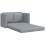 VidaXL vidaXL Folding Sofa Bed Light Grey 112 x 60 x 55 cm Fabric 3