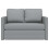 VidaXL vidaXL Folding Sofa Bed Light Grey 112 x 60 x 55 cm Fabric 4