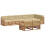 VidaXL vidaXL Outdoor-Sofagarnitur 8 stk. Natur und Beige 10
