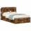 VidaXL vidaXL Headboard Cabinet with Storage Smoked Oak Engineered Wood 6