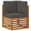 VidaXL vidaXL Outdoor-Sofagarnitur 7 stk. Natur und Anthrazit Polyester 5