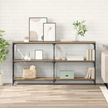 vidaXL Console Table Artisan Oak 156 x 28 x 80.5 cm Engineered Wood