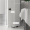 180cm Slim White Bathroom Cabinet with Drawer 6