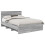 VidaXL vidaXL Bed Frame Grey Sonoma 150 x 200 cm Engineered Wood 3