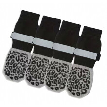 Anti Slip Dog Socks With Adjustment Straps Pet Shoes compatible Hard Floor Elastic Cotton Pet Booties Prevent Paws Licking_Special Gift