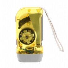 3-LED-Dynamo-Taschenlampe mit Handkurbel, ohne Batterie – Besonderes Geschenk