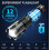 Rechargeable LED Hand Torch, Emergency Flashlight with Battery Indicator(Black)_Special Gift 2