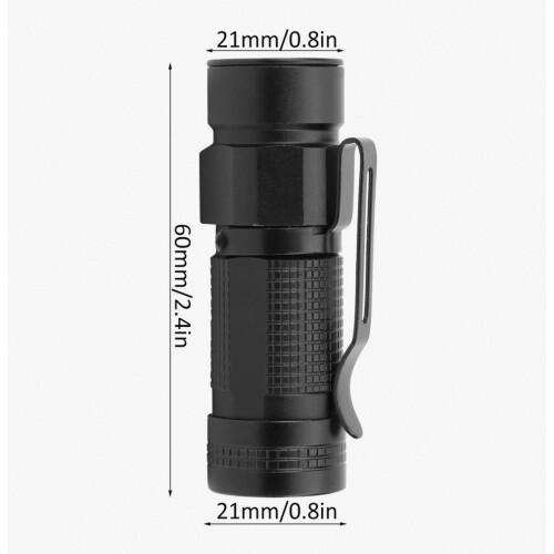 Portable Mini Pocket LED USB Flashlight Waterproof White Light Ultra Small Torch_Special Gift 2