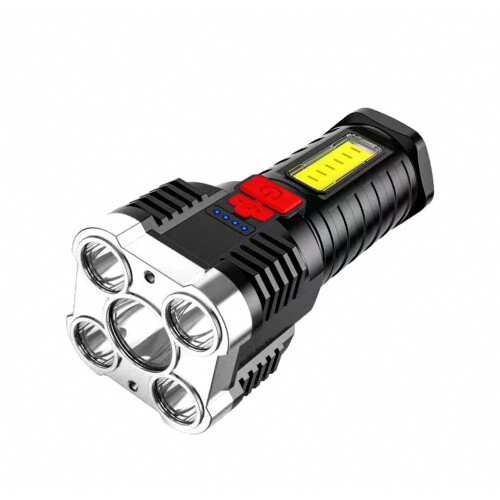 Luckky LED Flashlight 5-Eye High Brightness USB_Special Gift 1