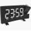 Digital Alarm Clock Projector USB Charging Alarm Clock 180 Degree Display (White)_Special Gift 1