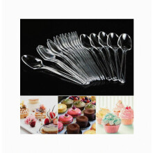 Lot de 500 mini-cuillères en plastique jetables pour desserts et cadeaux de fête