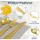 Althee 100 Pack Disposable Gold Plastic Spoons, Solid And Durable Plastic Cutlery Spoons, Heavy Duty_Special Gift 5