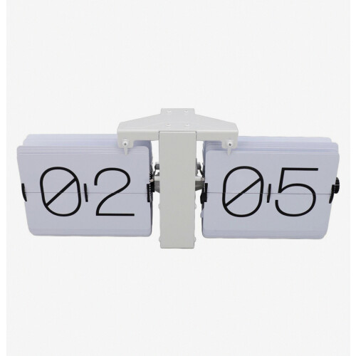Big Flip Clock 36x13.9cm, 24H Automatic Flip Movement, White PT_Special Gift