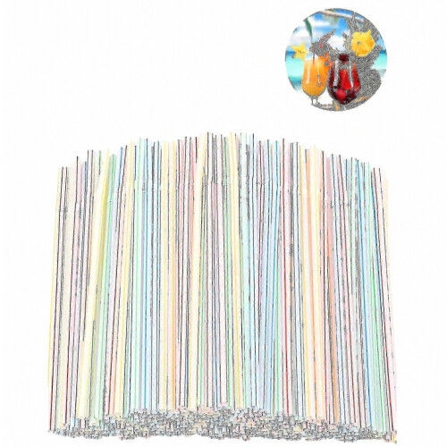 1200pcs Plastic Straws Plastic Drinking Straws-flexible Plastic Straws (ruipei)_Special Gift 1