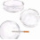 Large Glass Ashtray. Cigarette Grove Stackable. (Set of 4)_Special Gift 4
