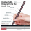 Penna stilo Raphael 520C compatibile con Microsoft Surface, ricarica USB-C, 4096 livelli di pressione_Omaggio speciale 3