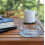 Large Glass Ashtray. Cigarette Grove Stackable. (Set of 4)_Special Gift 5