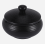 Ceramic Ashtray with Windproof Lid compatible Indoor Outdoor Use -Black_Special Gift 1