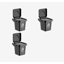 posacenere da parete in acciaio inox con coperchio, a forma di cestino per bagno e soggiorno, anti-cenere, senza fori, un regalo speciale